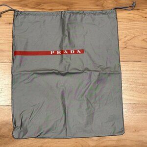 PRADA gray vinyl dust bag